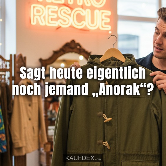 Sagt heute eigentlich noch jemand „Anorak“?