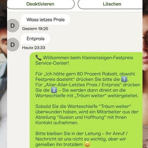Letzter Preis Kleinanazeigen