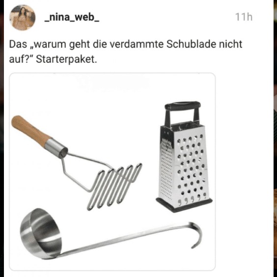 Das "warum geht die verdammte Schublade nicht auf?" Starterpaket.