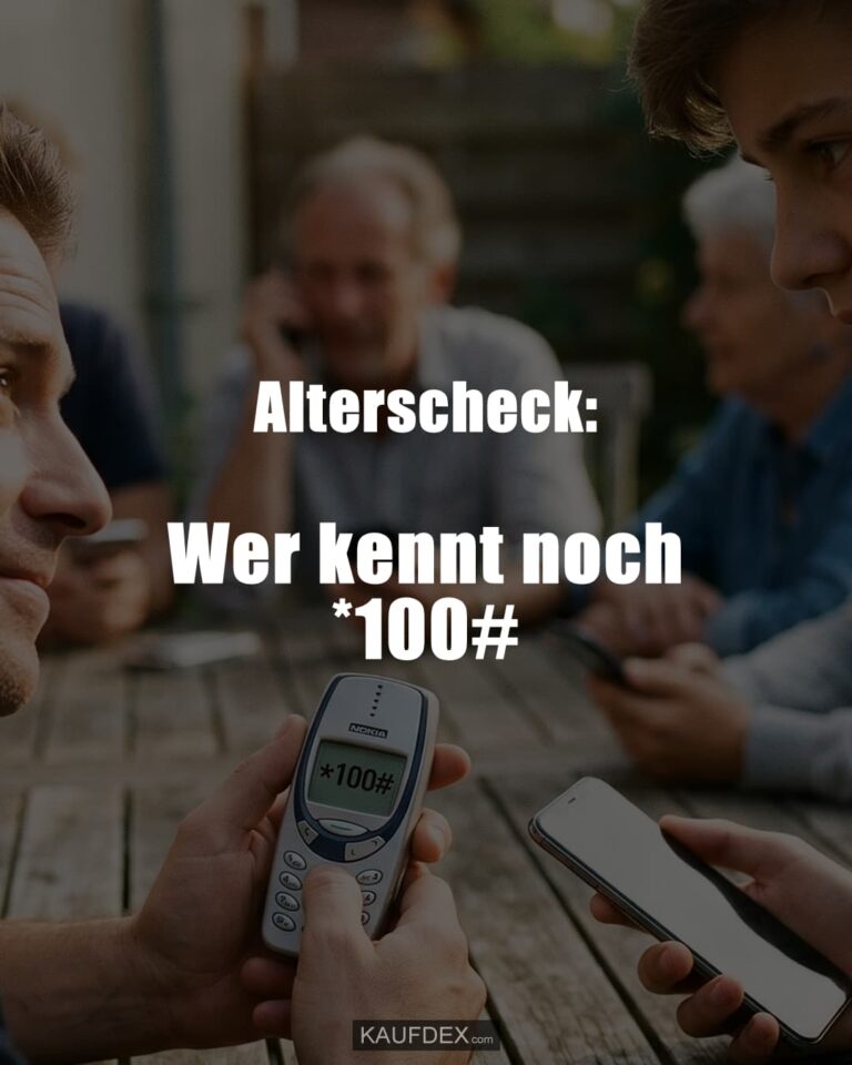 Alterscheck: Wer kennt noch *100#