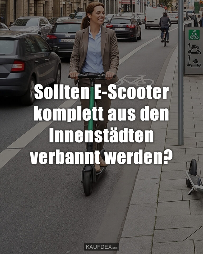 Sollten E-Scooter komplett aus den Innenstädten verbannt werden?