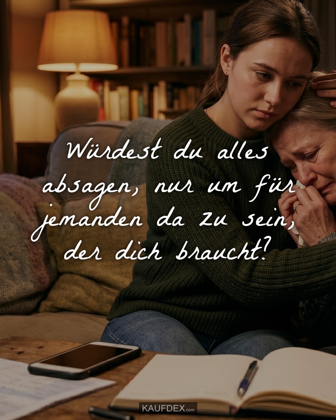 Würdest du alles absagen, nur um für jemanden da zu sein, der dich braucht?