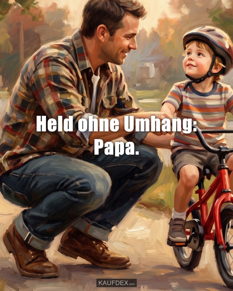 Held ohne Umhang: Papa.