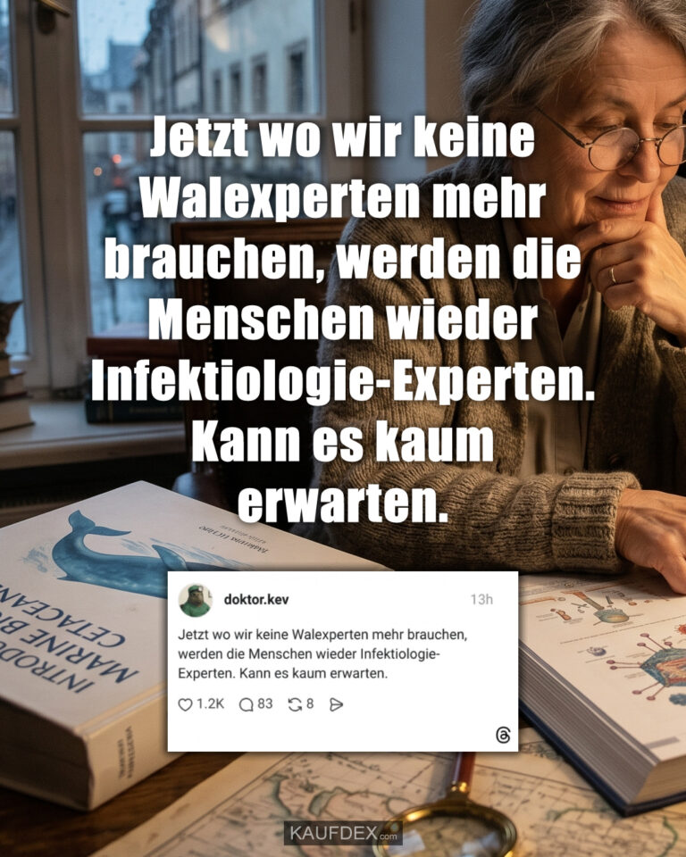 Jetzt wo wir keine Walexperten mehr brauchen, werden die Menschen wieder Infektiologie-Experten. Kann es kaum erwarten.