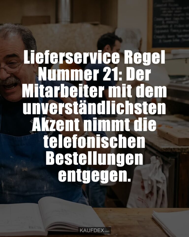 Lustige Sprüche Lieferservice