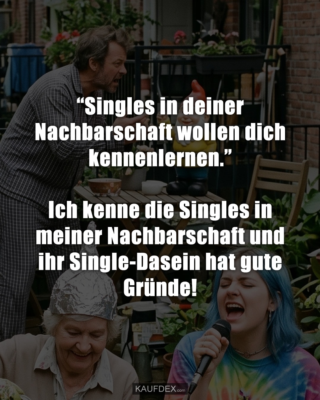 “Singles in deiner Nachbarschaft wollen dich kennenlernen.” Ich kenne die Singles in meiner Nachbarschaft und ihr Single-Dasein hat gute Gründe!