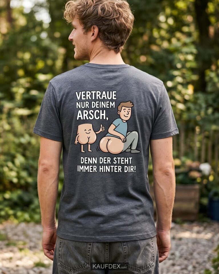 Vertraue nur deinem Arsch, denn der steht immer hinter dir!