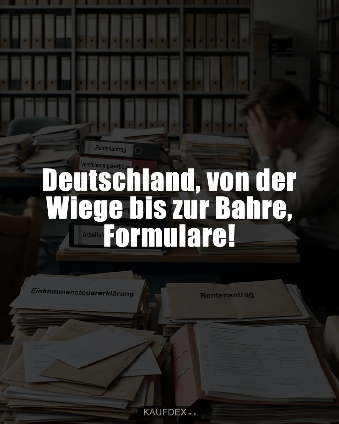 Deutschland, von der Wiege bis zur Bahre, Formulare!