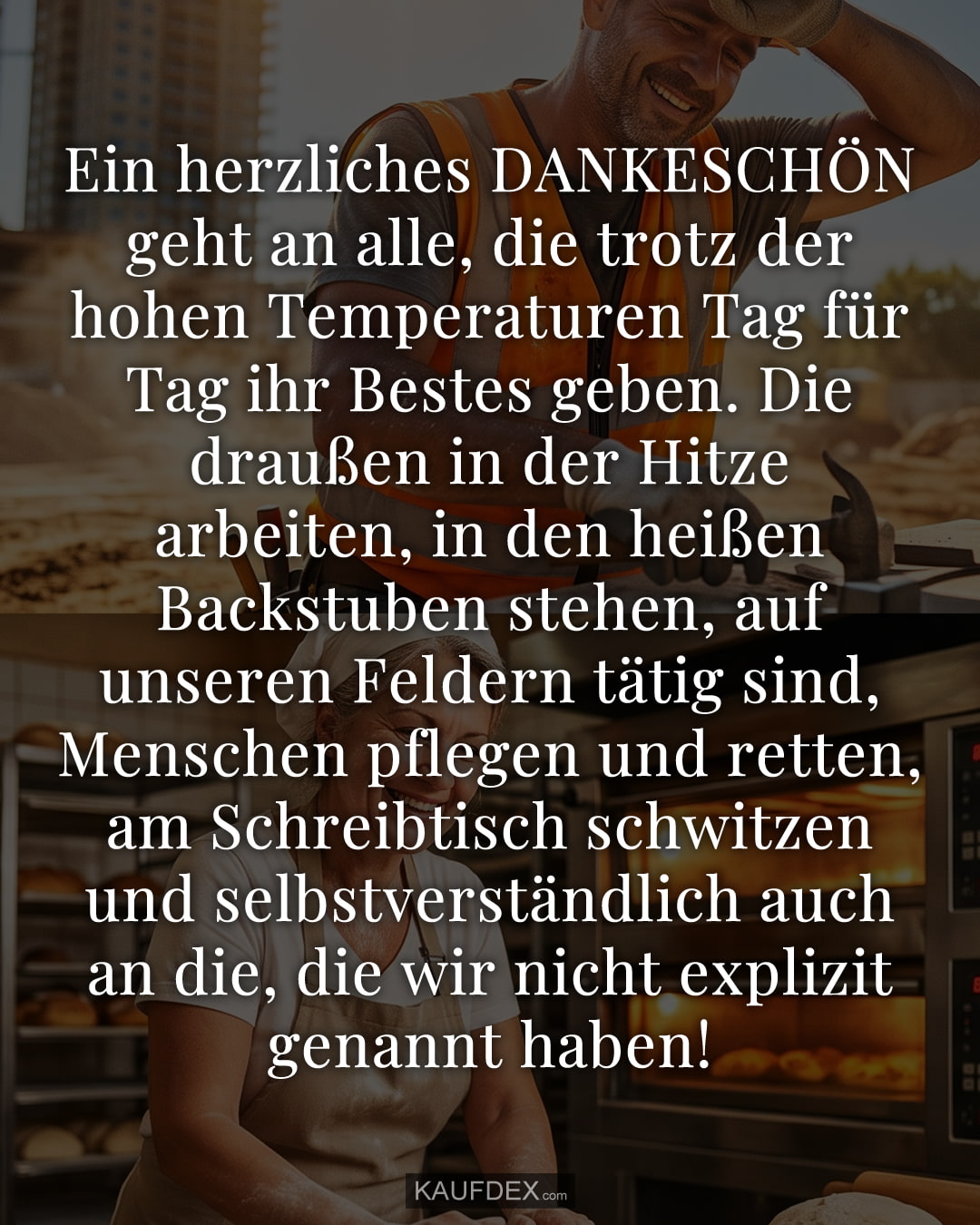 arbeiten bei Hitze