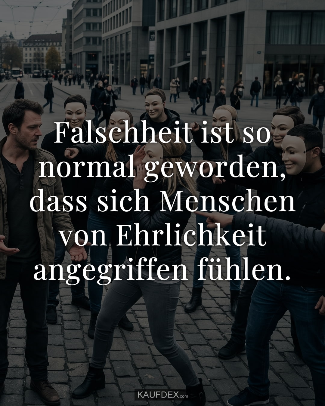 Falschheit ist so normal geworden, dass sich Menschen von Ehrlichkeit angegriffen fühlen.