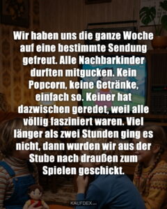 Erinnerst du dich, wie besonders das Fernsehen in der Kindheit war? Ein