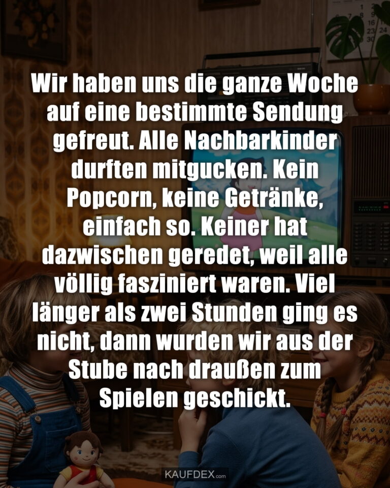 Erinnerst du dich, wie besonders das Fernsehen in der Kindheit war? Ein