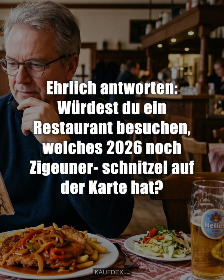 Ehrlich antworten: Würdest du ein Restaurant besuchen, welches 2026 noch Zigeunerschnitzel auf der Karte hat?